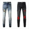 Jeans Designer Mens Jeans Hiking Pant Ripped Hip Hop High Street Fashion Brand Pantalones Vaqueros Para Hombre Motorcycle Embroidery Close Fitting 156