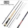 7/8 # Fly Rod Carbon 4-Sekut Fating Fishing Rod Portable M Szybki europejski i amerykański popularny wędkarstwo wędkarskie w Azji Strumienie 220110 Drop dostawa Dh9UJ