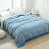 Couvertures nordiques mignonnes, couverture de loisirs en coton, couvre-lit double simple, couvre-lit, canapé, couette en gaze douce pour adultes et filles