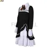 wome's Cute Bow Lolita Maid Costumes Girls Lovely Maid Waitr Gothic Cosplay Anime Sexy Lingerie Lace France Outfit Dres d8yP#