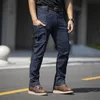 Jeans tactiques pour hommes Pantalons de longueur confortables Pantalons multi-poches pour hommes Pantalons en denim extensible S4bF #