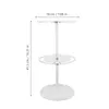 Decorative Plates 2-layer Acrylic Sunglasses 360 Rotating Display Stand Desktop Support Eye Holder Stands Organizer Eyeglass Shelf