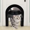 Cat Carriers Pet Dog Door Screen Safe Lockable Magnetic Outdoor Window Gate House Enter Freely ABS Plastic Accessories