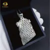 Aangepaste Moissanite sieraden mode vergulde Sterling Sier Jezus hoofd hanger voor mannen