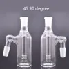 2pcs Glass Ash Catcher Bong 14mm 18mm Hookah Water Ice Catchers Thick Pyrex Clear Bubbler Ashcatcher 45 90 Degree for Dab Rig Bong