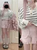 Pantaloncini giapponesi di lolita sweet womens gothic grofles tasca alta pantaloni corti ragazze graziose ragazze harajuku rosa nero y2k pantaloncini 240412