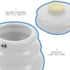Dinnerware Sets Honey Jar With Stick Syrup Dispenser Jam Container Desktop Lidded Wood Jars Ceramic