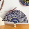 Decorative Figurines Seagrass Woven Fan Nordic With Hanging Loop Wall Hand-woven Pendant Decor