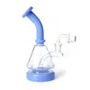 Narguilés Bong en verre mixte tuyaux colorés Heady Mini Bongs Dab Rigs petit barboteur bécher recycler la plate-forme pétrolière avec insert Perc 7 pouces conduites d'eau pour fumer