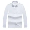 Nieuwe Plus Size 9XL 8XL N-iring Heren Dr Shirt Zomer Lg Mouw Effen Mannelijke Kleding Regular Fit Busin shirts Mannen Shirt u6oL #