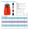 FI Hoodies Overcoat Women Vest New Herrkläder Vintervästjackor ärm är ärmrocken unisex varm västpar y6fv#