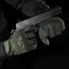 Taktiska handskar Camo Hunting Glove Touch Screen Wear-Resistent Army Shooting Riding Cycling Airsoft Full Finger Sport Gear Men YQ240328