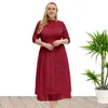 Vestidos casuais 2024 europeu e americano plus size roupas femininas rendas noite vestido de dama de honra de alta qualidade