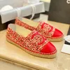 designerskie buty rybaków trampki mężczyźni swobodne buty kobiety płaskie buty oryginalne skórzane damki plaż na pół kapcie moda palca rybacka płótno buty letnie luksurys