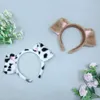 Hair Clips Plush Simulation Animal Hoop Furry Dog Ears Headband For Women Girls