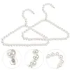 Dog Apparel 2 Pcs Coat Hanger Pet Clothes Dry Clothing Rack Wedding Dress Puppy Pearls Mini