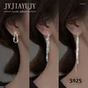 Dangle Earrings Jyjiayujy sterling Silver S925 Drop Stud Line Line Line Starry Starry Three Style Fashion Hypoallergenic Jewelry E043