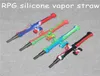 5st Bazooka Silicone Mini Water Pipes med GR2 Titanium Nail 10mm Concentrate Dab Straw Silicon Oil Rigs2325536