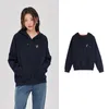 Women's Hoodies Toyouth Women Fleece 2024 Autumn Long Sleeve Loose Hooded Sweatshirt Embroidery Fashion Casual All Match Pullover Tops