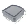 収納ボトル4 PCS ALDULT SANDWICH BOX TRAVER SNACK CONTAINERS for Toddlers Bamboo Fiberシール可能