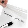 Adesivi per finestre Sunice Clear Whiteboard Writing Film trasparente fogli di tavolo da disegno Vinyls Office Home Kids Room Wall 50 cm largo