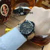 Relógios masculinos de luxo moda relógio original função completa couro negócios clássico hirt estilo relógio pulso