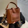 Sac à main Vintage en cuir PU pour femmes, petit sac seau Simple à cordon de serrage, sac à bandoulière de luxe noir de styliste à la mode pour dames, 2024