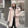 winter New Women Lg Down Cott Jacket Korean Solid Warm Hooded Parka Overcoat Female Zipper Casual Snow Wear Coat Oversized 30ik#