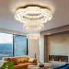 Ceiling Lights FRIXCHUR Crystal Chandelier Parts Led Light Lamps Flush Mount Lamp Modern For Living Room Bedroom