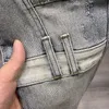 Jeans für Männer Nähte Ripped Loch Patch Fi Europäischen Amerikanischen Stil Retro Slim Biker Jeans Denim Hosen Streetwear m9pB #