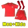 2024 Wales BALE WILSON Fußballtrikots Weltmeisterschaft ALLEN RAMSEY Herren 24 25 Nationalmannschaft Rodon VOKES Home Away Fußballtrikot Uniformen Männer Kinder Set Erwachsene Komplettset