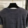 Couple Cotton Tees Designer T Shirt Retro Slim Tops Cubic Letters Jacquard Tees Luxury Quick Dry Camis Shirts