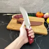 Calligraphy Chef Knife Stainless Steel Boning Knife Butcher Knife Razor Sharp Cleaver Kitchen Knife High Caebon Meat Cleaver Slicing Knife
