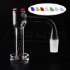 Beracky Full Weld Beveled Edge XL Terp Slurper Smoking Quartz Banger mit Glaspilz Marmor Ruby Pill Pearl Set 20 mmOD Nahtlos geschweißte Nägel für Wasserbongs Rigs