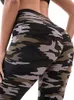 cuhakci Camoue Printed Women Leggings Fitn Leggins Gym High Elastic Skinny Army Green Jegging Sport Pencil Pants New K7Ws#