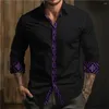 Camisas casuais masculinas moda lapela botão camisa estilo boêmio diário street wear roupas 2024 festival de primavera