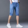 2022 Summer Brand New Men's Fit Straight Denim Shorts Classique Vêtements de sport Léger Cott Stretch Mince Slim Shorts J9ow #