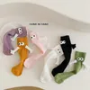 Vrouwen Sokken Hand In Sok Voor Kinderen Jongen Meisje Effen Kleur Cartoon Oog Magneet Katoenen Kous Mid Tube Grappige Geschenken schattig