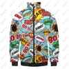 merhaba bam omg 3d stant yaka hoodies erkekler kadın fermuarlı kapüşonlu gündelik lg kol ceketi ceket beyzbol lise sporları o7ju#