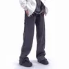 2023 Vibe Style Zipper Design Vintage Nero Dritto Jeans da uomo Pantaloni New Fi Casual Baggy Hip Hop Lg Pantaloni Ropa Hombre t479 #