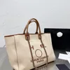 Классическая роскошная дизайнерская большая сумка Top Gauche Bank Женские сумки для покупок Универсальные пляжные сумки с вышивкой Женская сумка Tote Borse Сумки