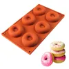 Bakvormen 6-gat Holte Donut Schimmel Chocolade Suiker Zeep Siliconen Donuts Vorm Bakvormen DIY Gereedschap