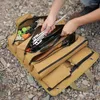Storage Bags Multi-Purpose Portable Oxford Fabric Multi Pocket Household Car Tools Roll Pouch Hardware Kit Electrician Handle Bag