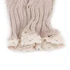 Damen-Socken, Damen-Beinwärmer, 1 Paar, Häkelstiefel-Manschetten, Strümpfe, Strickfuß, Winter, warm, kurze Topper, Ärmel