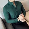 Camisas De Hombre colletto alla coreana camicie di lusso per uomo qualità Camisa Masculina stretch slim fit uomo Dr camicie abiti formali b2ik #