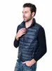 Vestes bouffantes à manches pour hommes 2023 Nouveau automne hiver duvet de canard blanc garder au chaud léger packable vers le bas gilet manteaux N6iU #