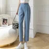 Lucyever 5 kleuren enkellengte broek vrouwelijk Koreaans High Wiast Office werk potloodpak broek dames zomer casual harembroeken 96ti#