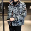 2022 Winter Neue Männer Harajuku Graffiti Druck Parkas Lose Streetwear Puffer Jacken Männlichen Fi Verdicken Warme Cott Kleidung M043 #