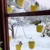 Autres fournitures d'oiseaux Mangeoire en forme de moulin à vent suspendue à la grande roue extérieure avec de la nourriture pour colibris pour le jardin