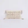 Oreiller décoratif couverture boho couvercle de pavage de glands couchés tuftés canapé de luxe maroc